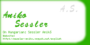aniko sessler business card